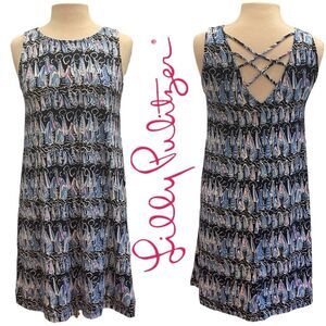 Lilly Pulitzer Kristen Dress Low Tide Navy Sails and‎ Stripes Size Small NWOT